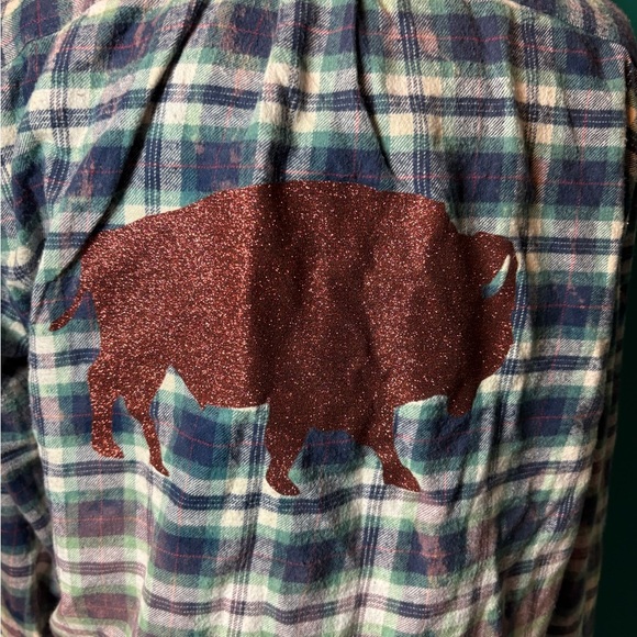 Gap Multicolor Plaid Shirt Jacket With Buffalo - Picture 4 of 5